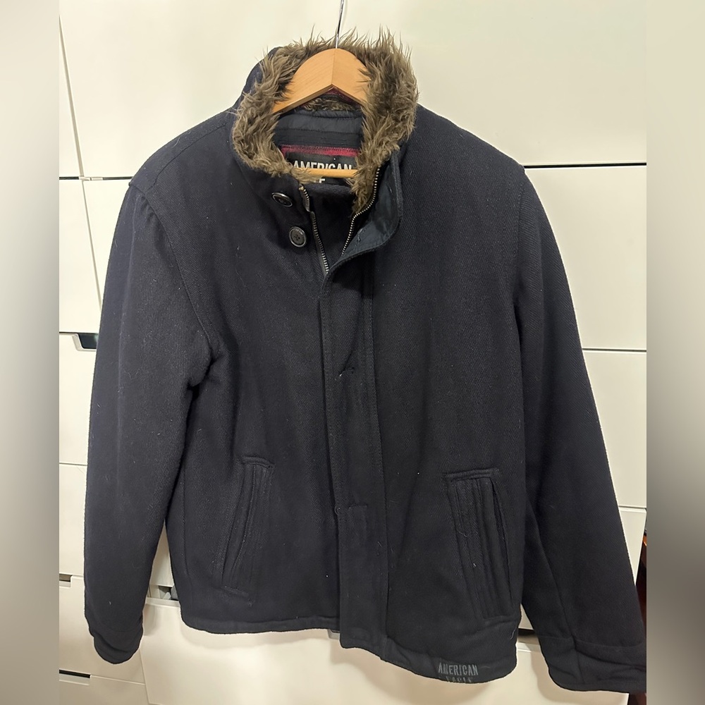 American Eagle Fur Wool Jacket